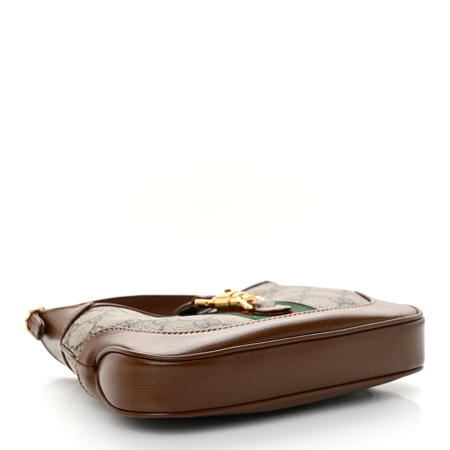 Supreme Monogram Azalea Calfskin Web Mini Jackie 1961 Hobo Beige Ebony Brown Sugar