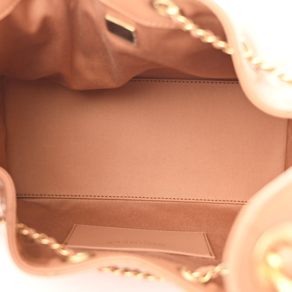 Caviar Quilted Small Chanel 25 Handbag Brown