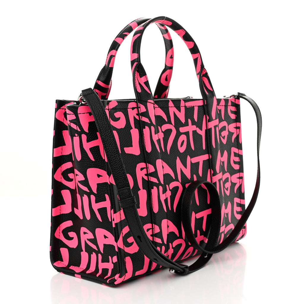 X STEPHEN SPROUSE Grained Calfskin Medium The Tote Bag Pink