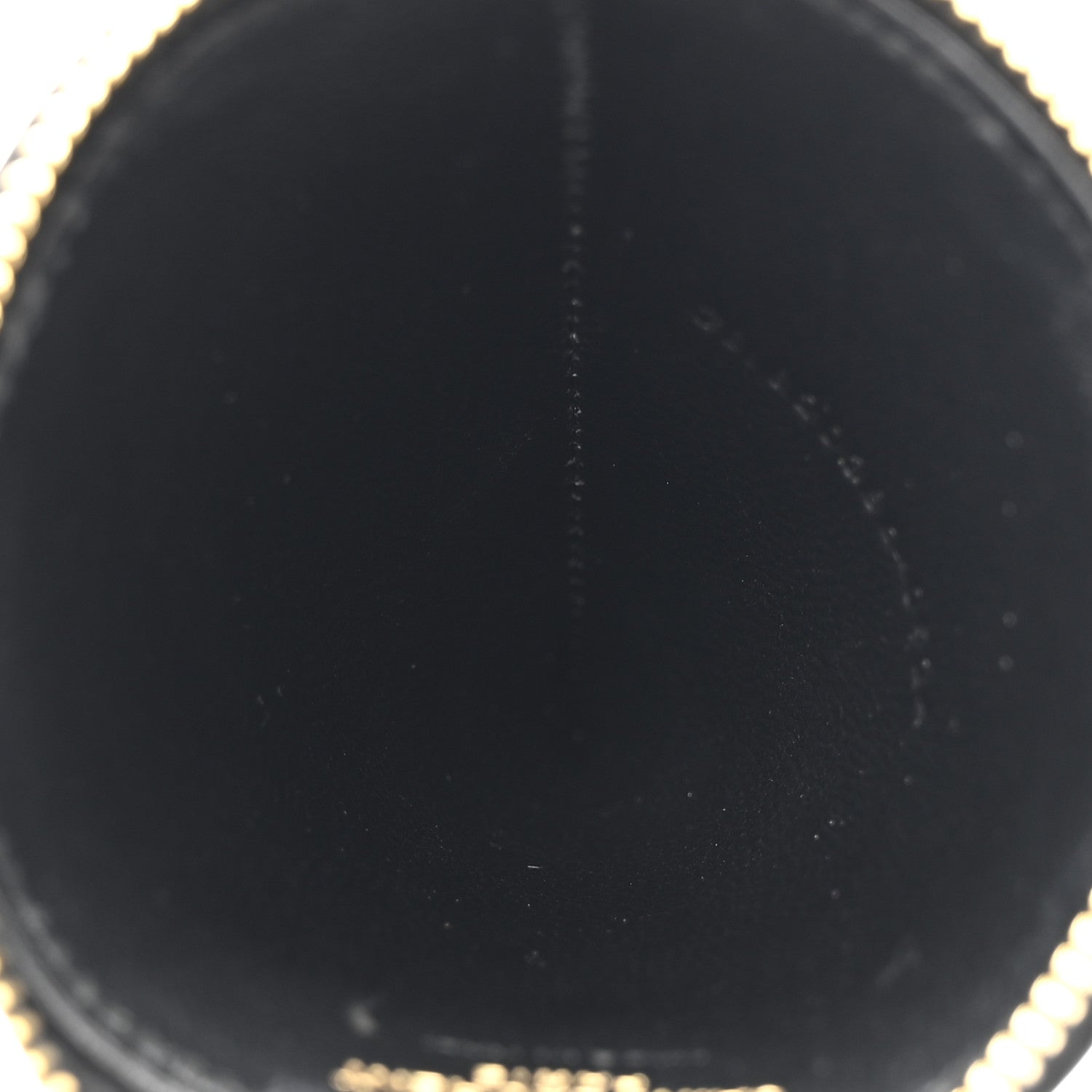 Lambskin Quilted Cone on Chain Black