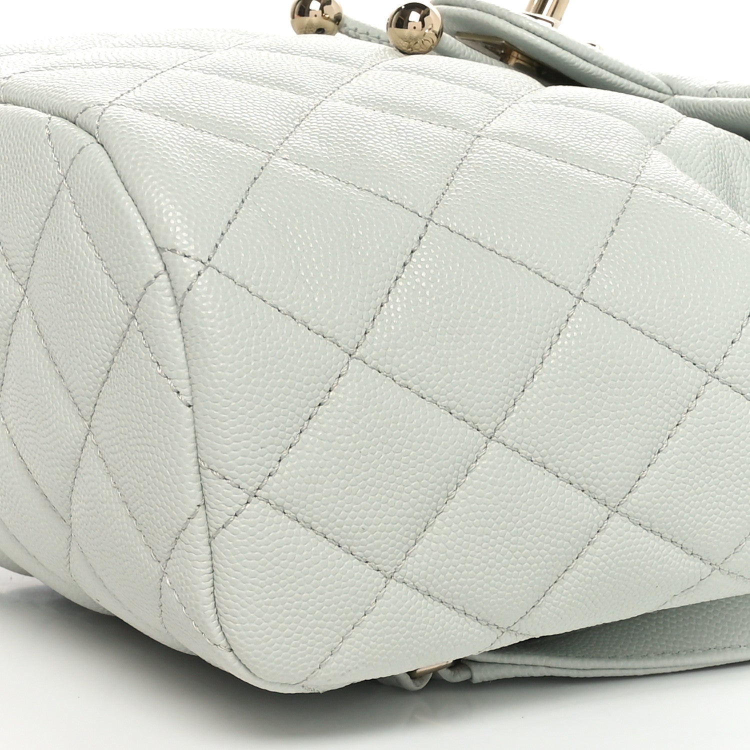 Caviar Quilted Mini Urban Spirit Backpack Light Blue