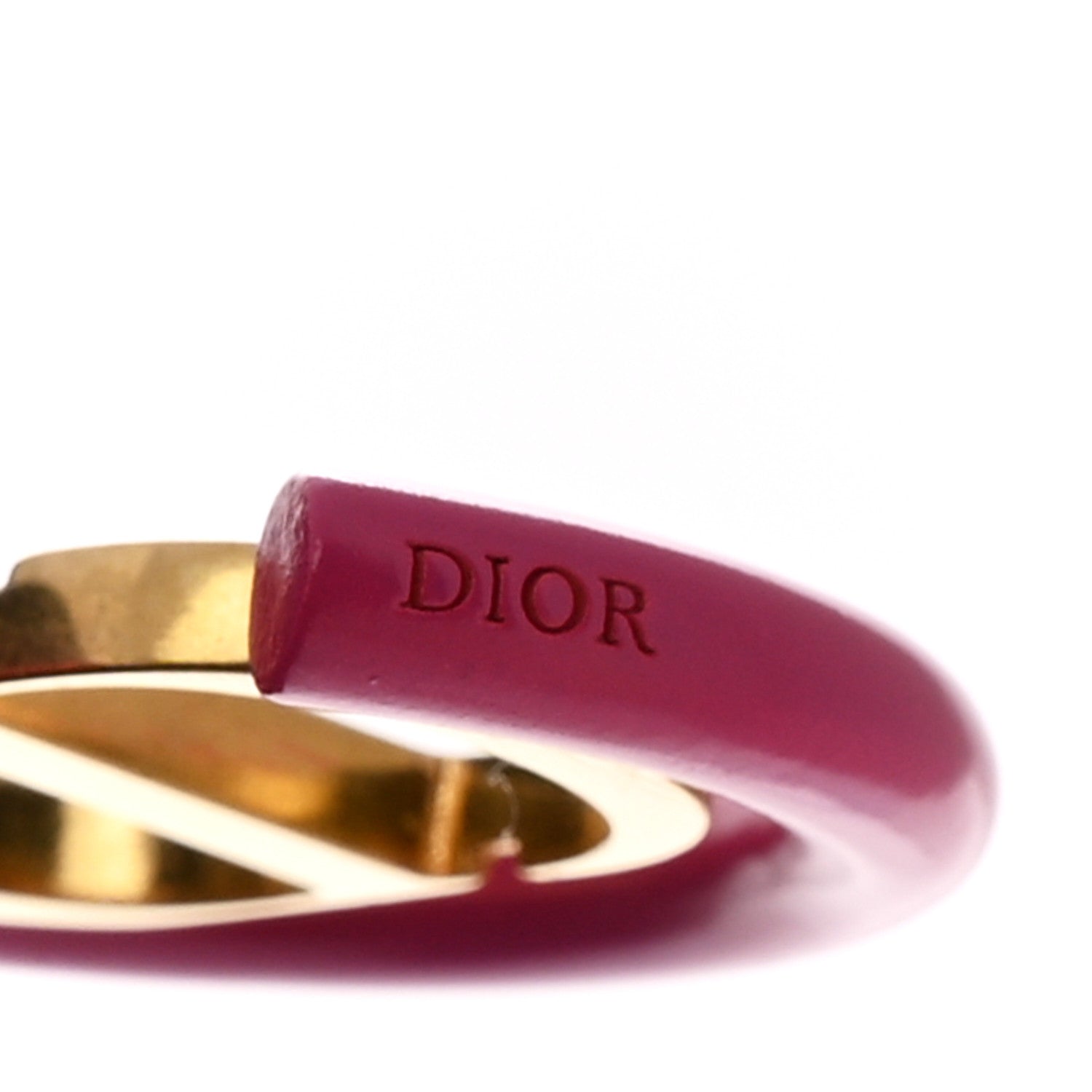 Metal 30 Montaigne Hoop Earrings Aged Gold Pink