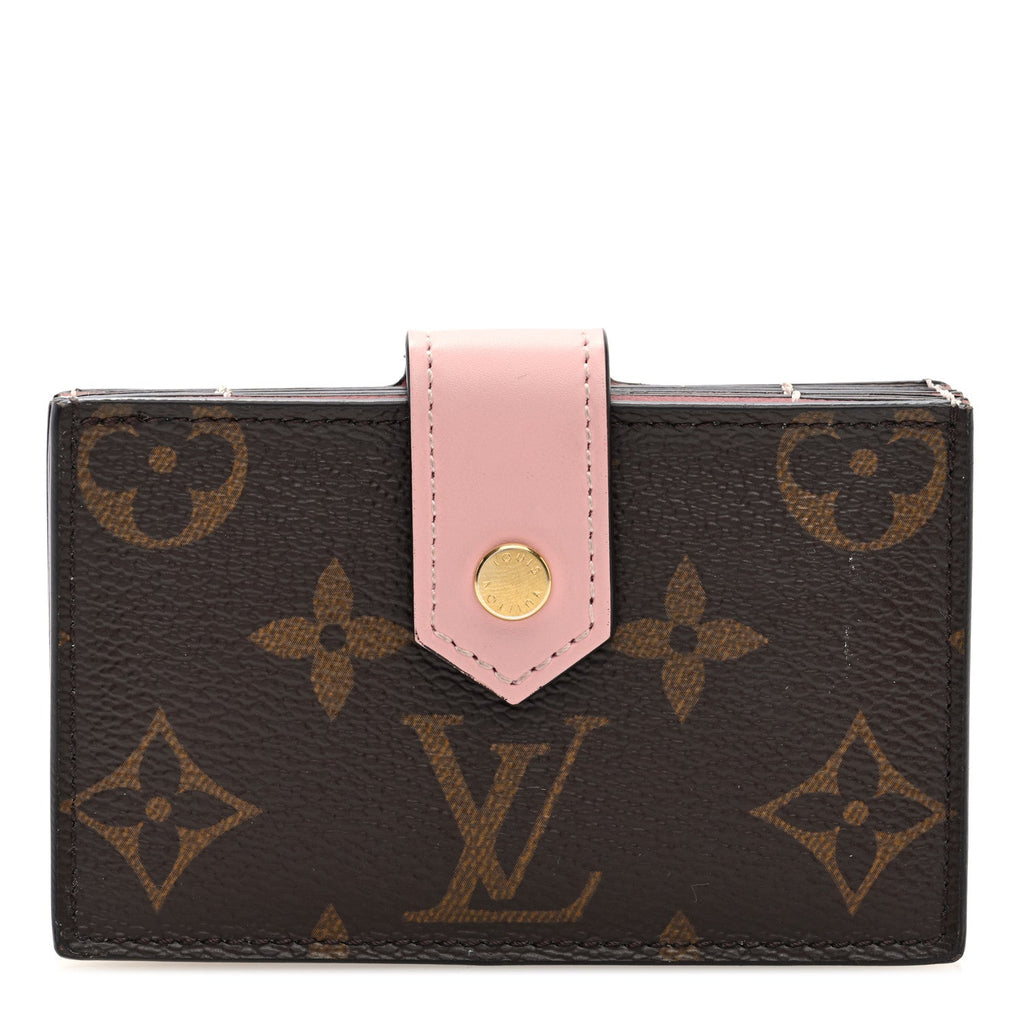 Monogram Gusset  Holder Rose Ballerine