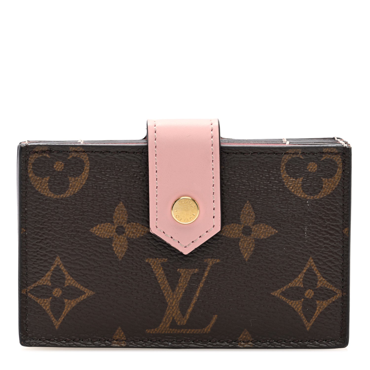 Monogram Gusset  Holder Rose Ballerine