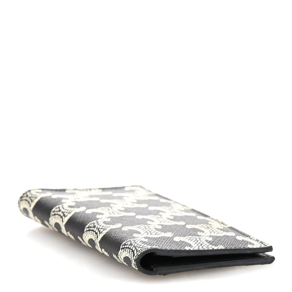 Triomphe Canvas Vertical  Holder Black White