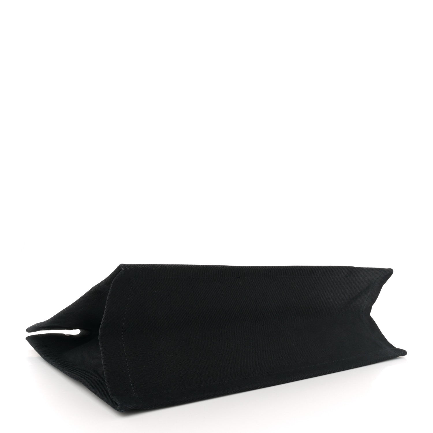 Linen Calfskin Rive Gauche Tote Tote Black