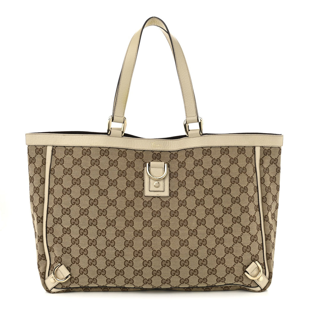 Monogram Large Abbey Tote Off White