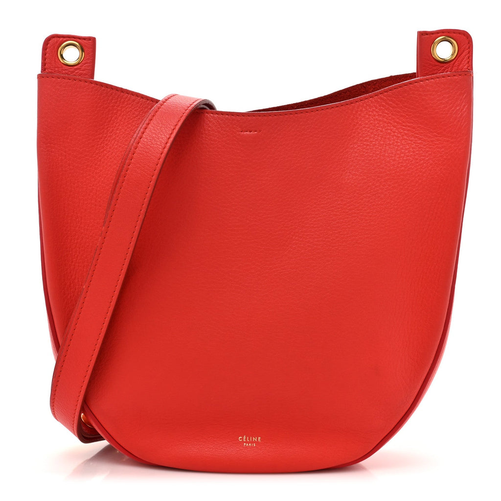 Natural Calfskin Hobo Red