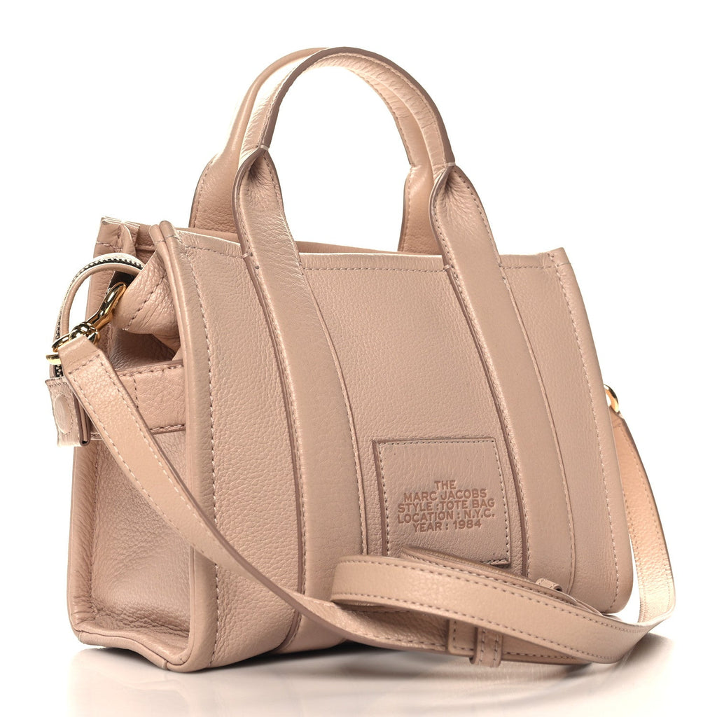 Grained Calfskin Small The Tote Bag Rose Dust