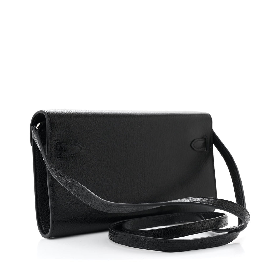Chevre Chamkila Kelly Wallet To Go Black