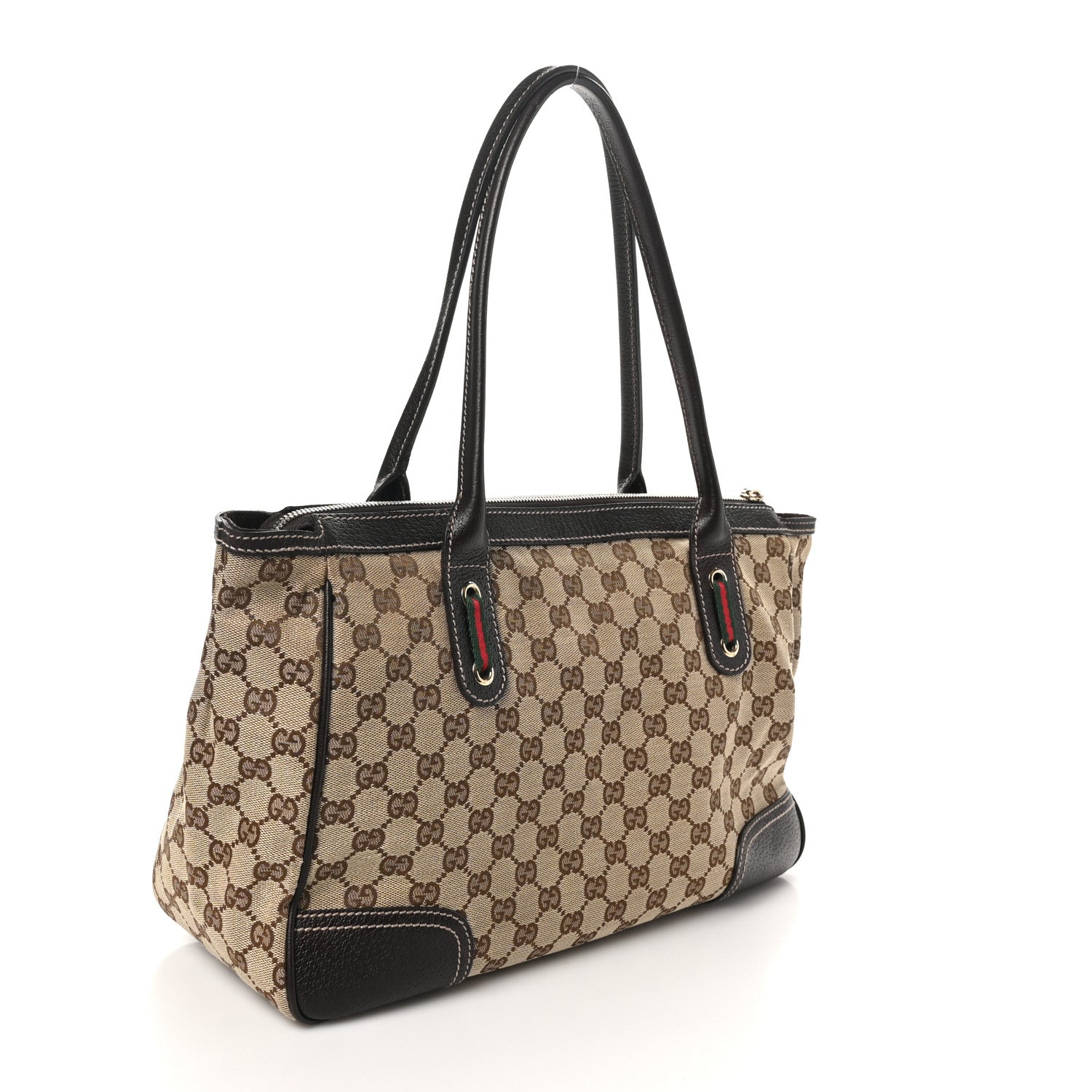 Monogram Medium Princy Tote Dark Brown