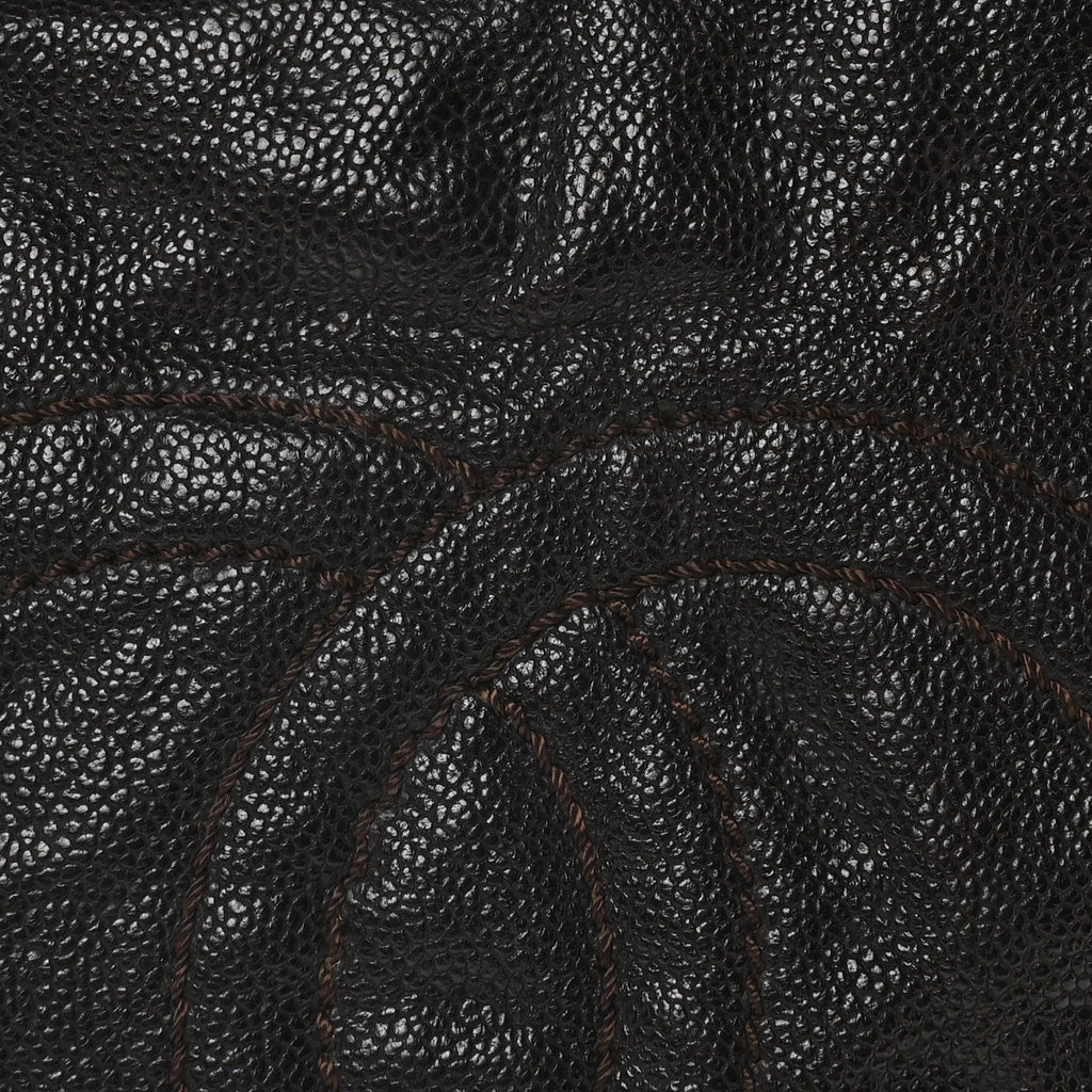 Glazed Caviar Modern Chain Tote Brown