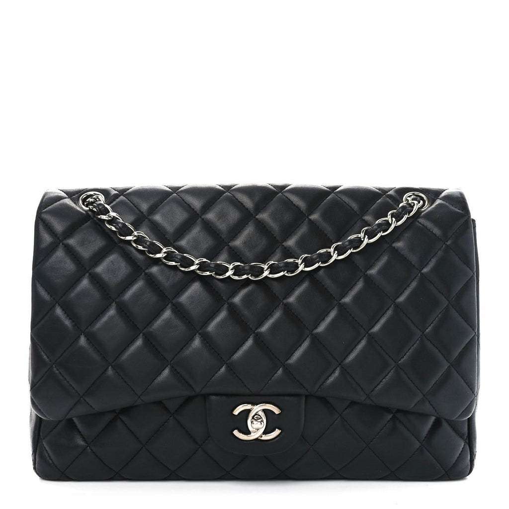 Caviar Quilted Maxi Single Flap Black