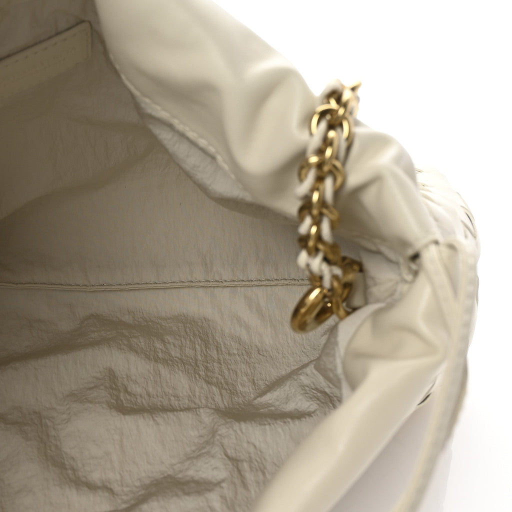 Nappa Intrecciato Dustbag Notte Shoulder Bag Sea Salt