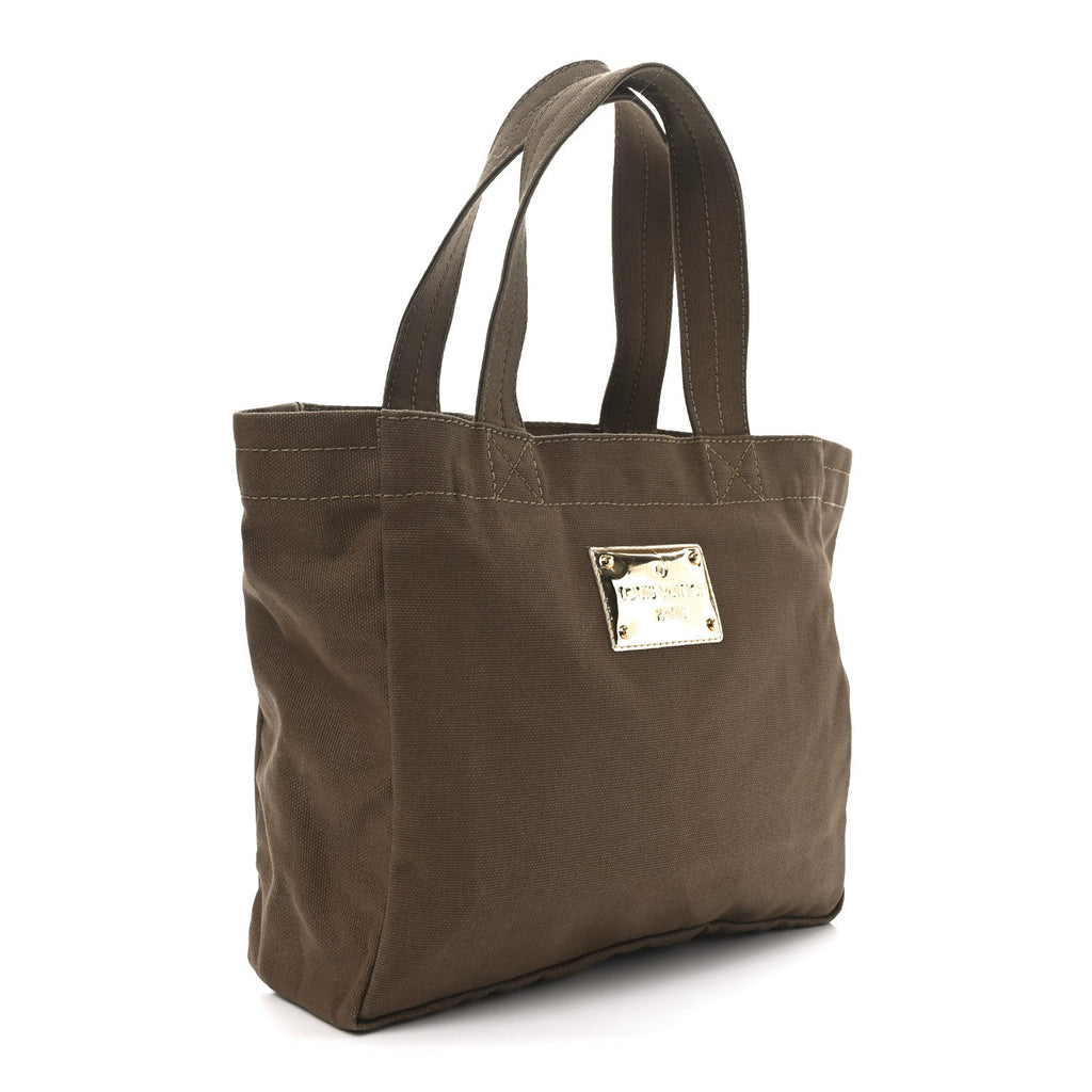 Canvas Miroir Thats Love LVOE Tote PM Kaki