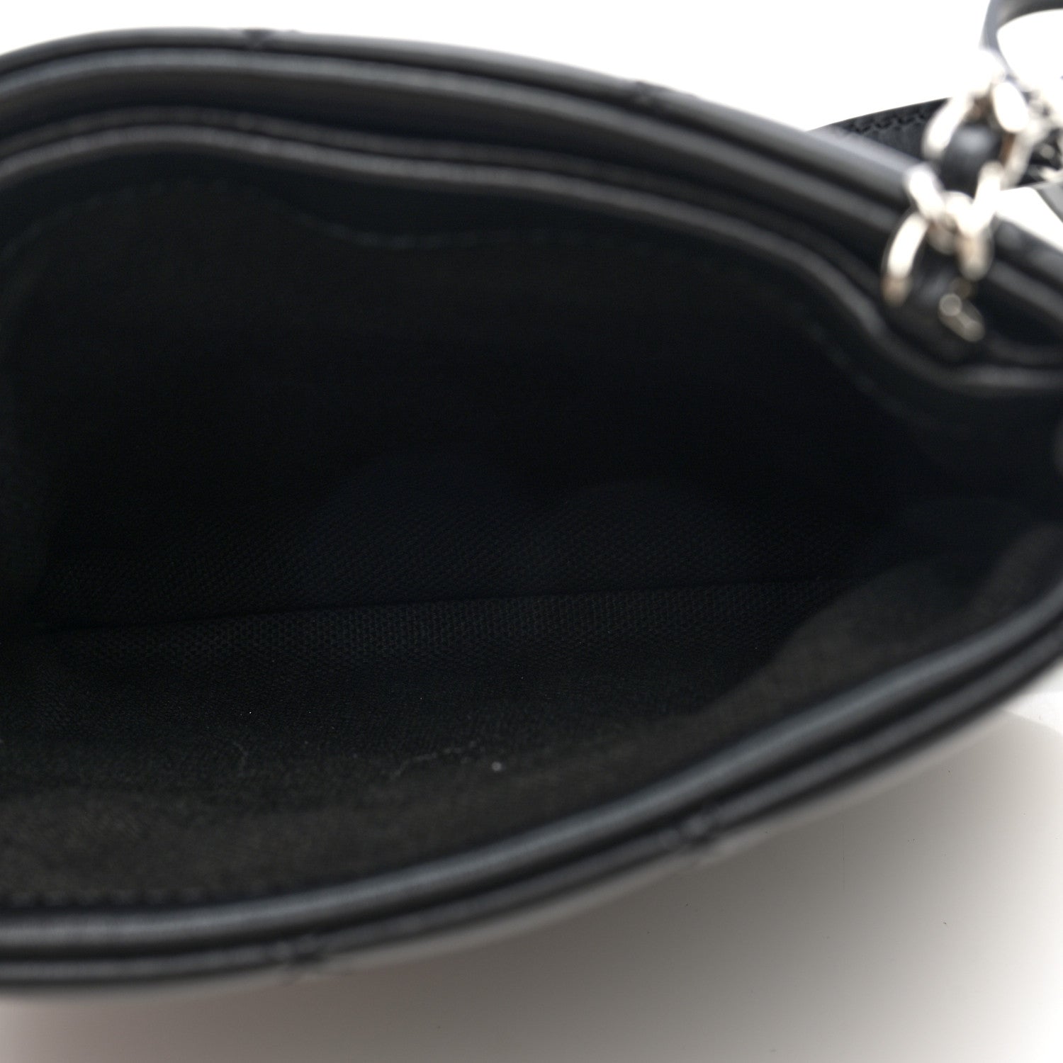 Lambskin Quilted Crossbody Bag Black