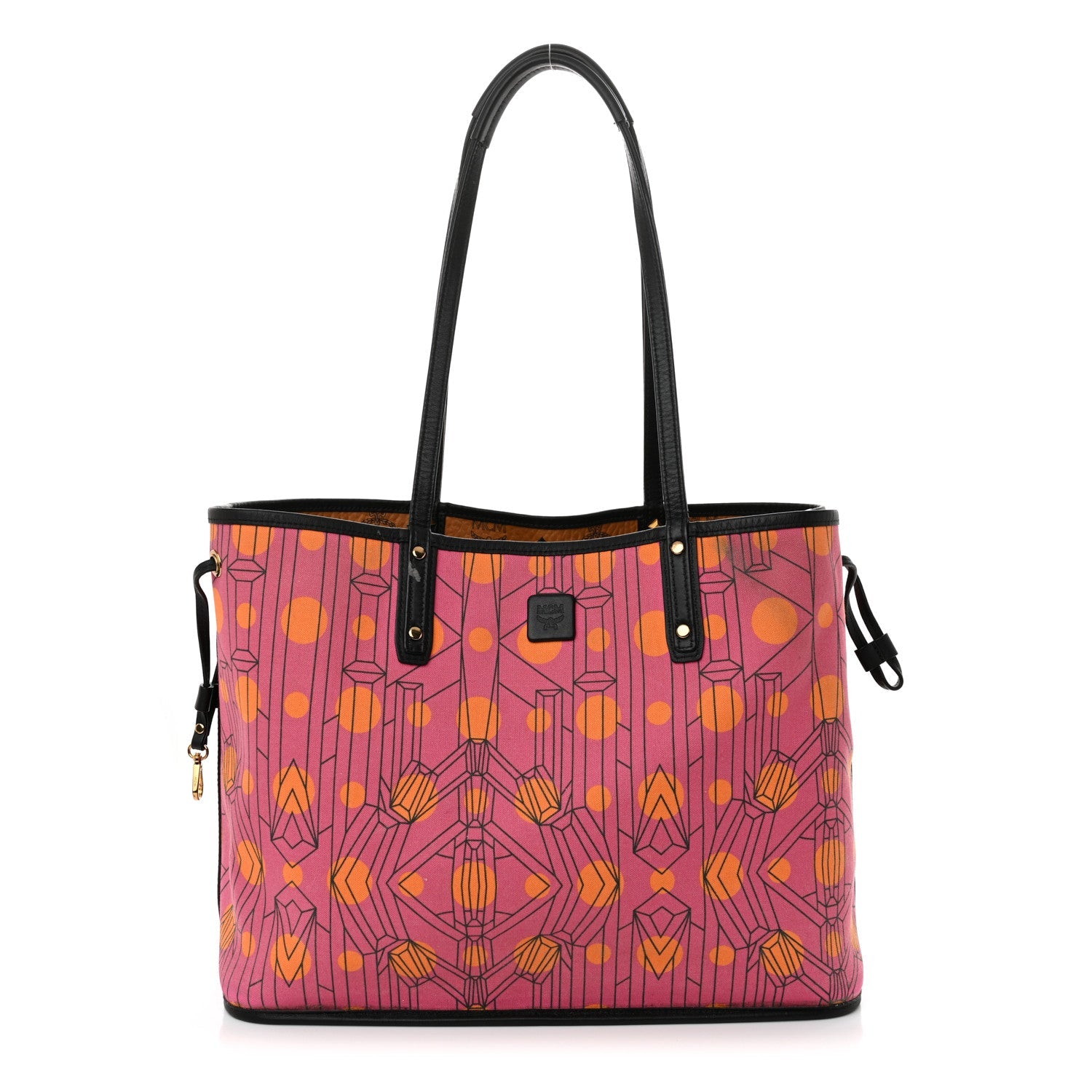 Visetos Medium Project Reversible Shopper Tote Cognac