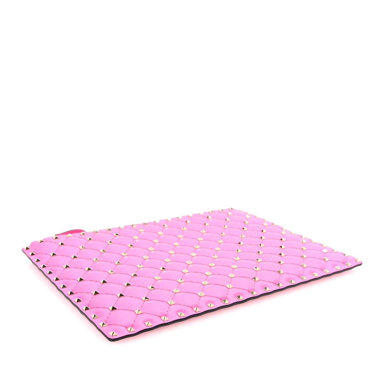 Vitello Rockstud Spike It Zip Pouch Azalea