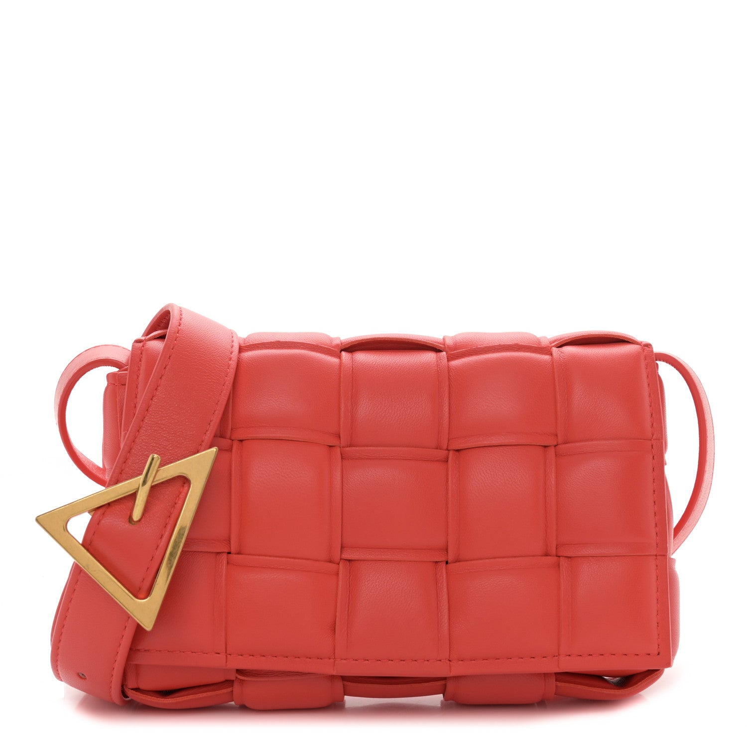 Nappa Maxi Intrecciato Small Padded Cassette Crossbody Bag Sunburst