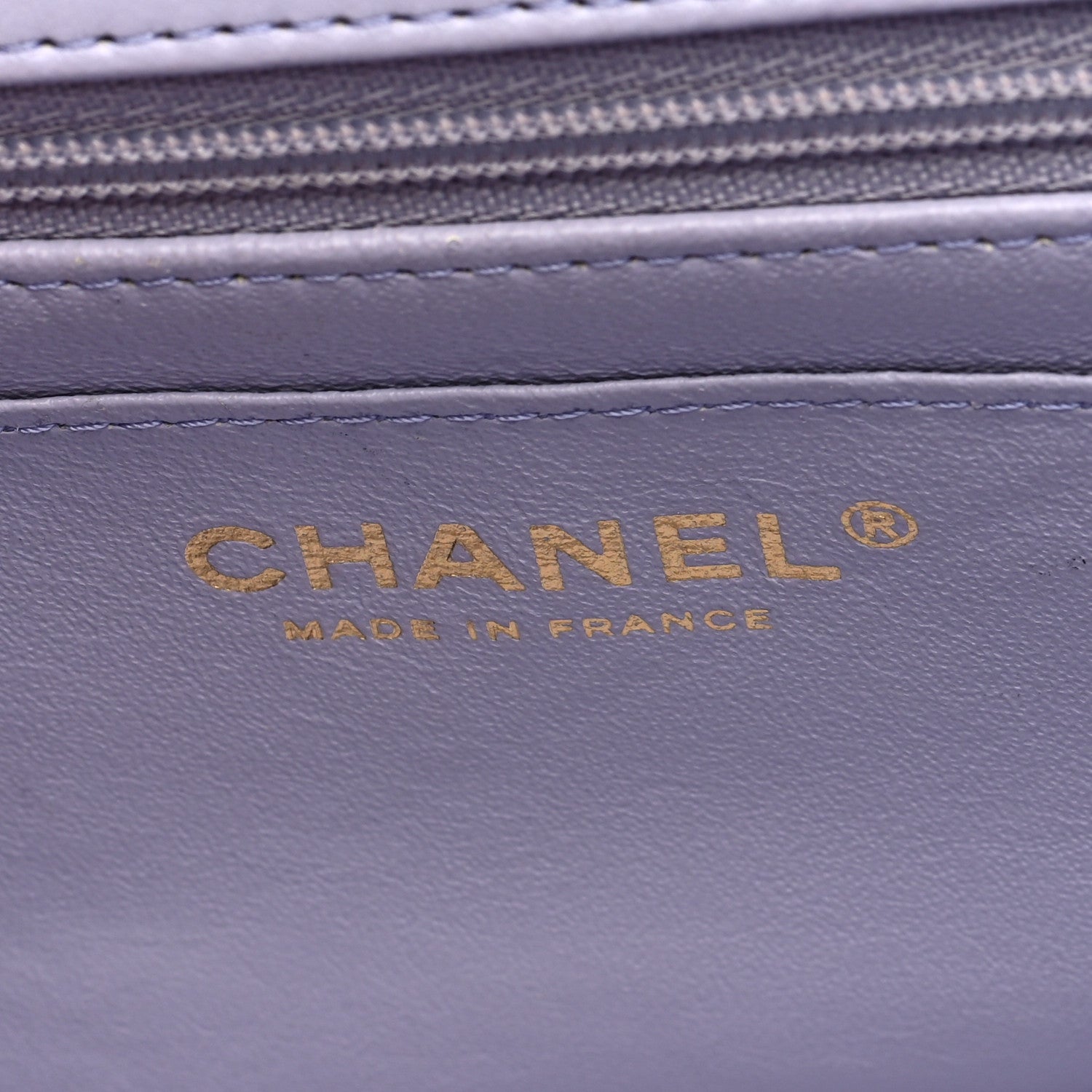 Lambskin Quilted Mini Top Handle Rectangular Flap Light Purple