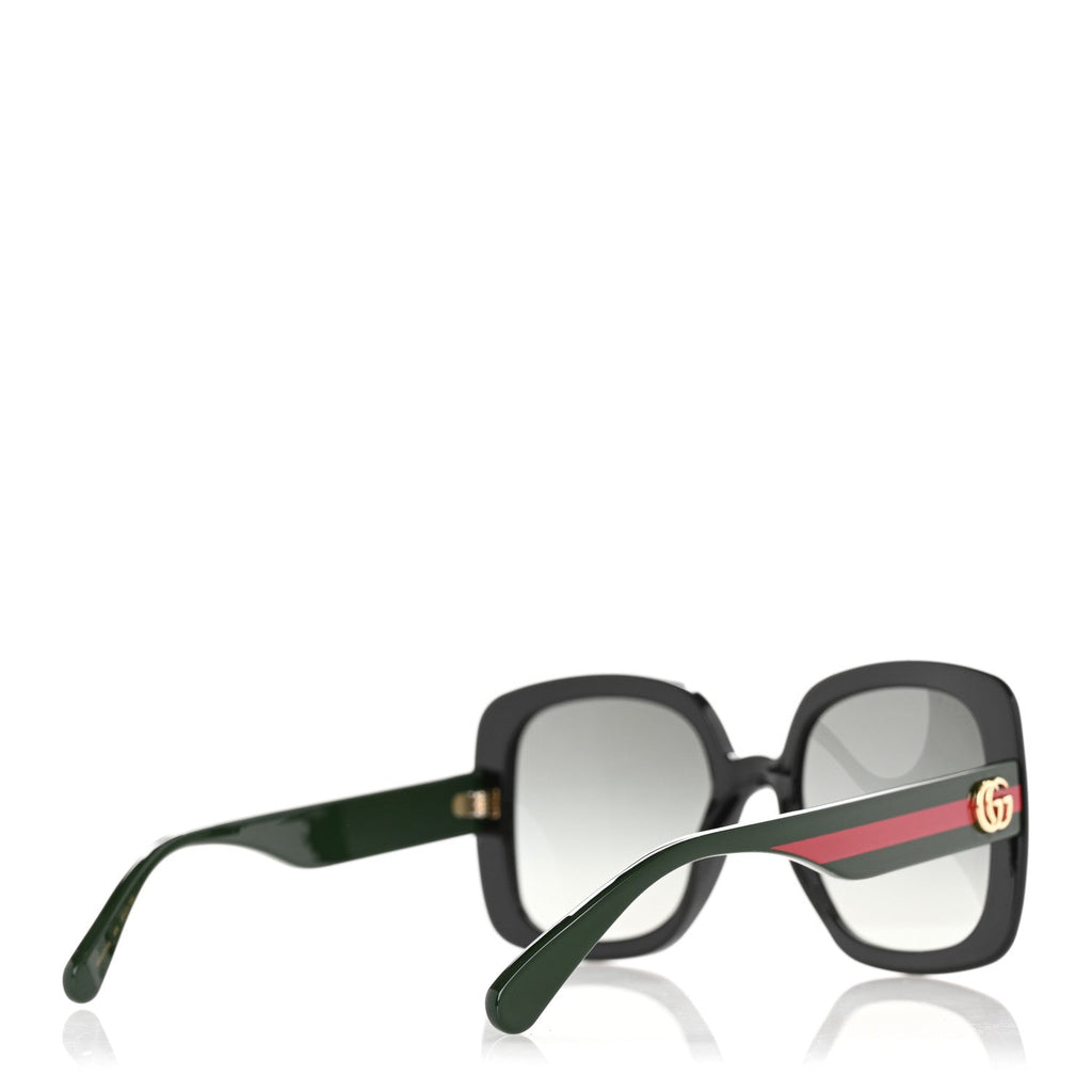 Acetate Square GG Web Sunglasses GG0713S Black