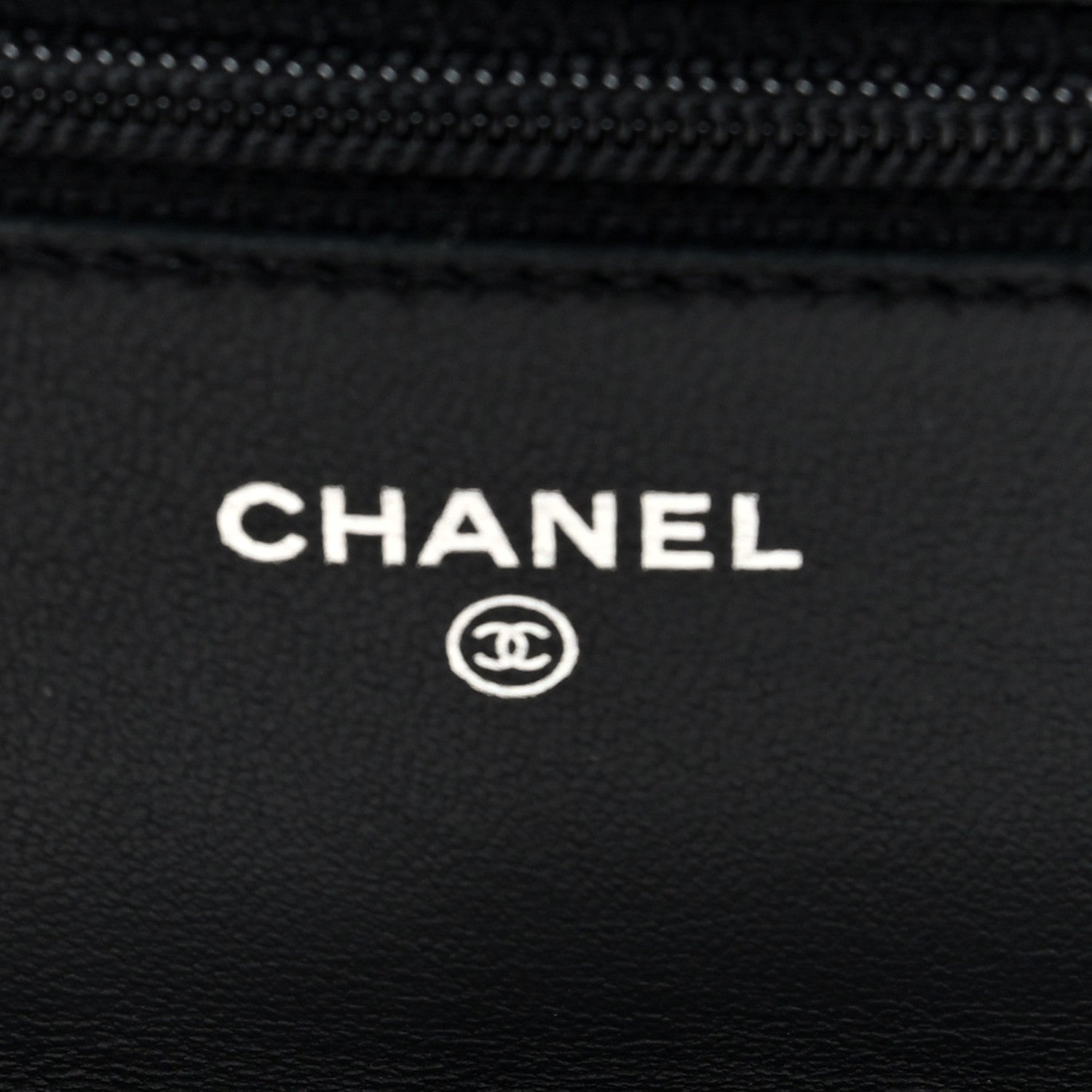 Lambskin Camellia Embossed Wallet on Chain WOC