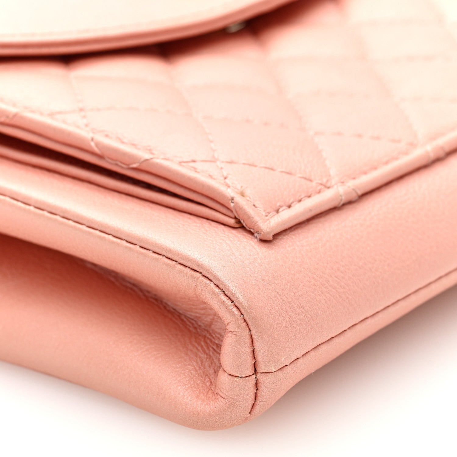 Calfskin Quilted Smart Pocket Crossbody Bag Light Pink