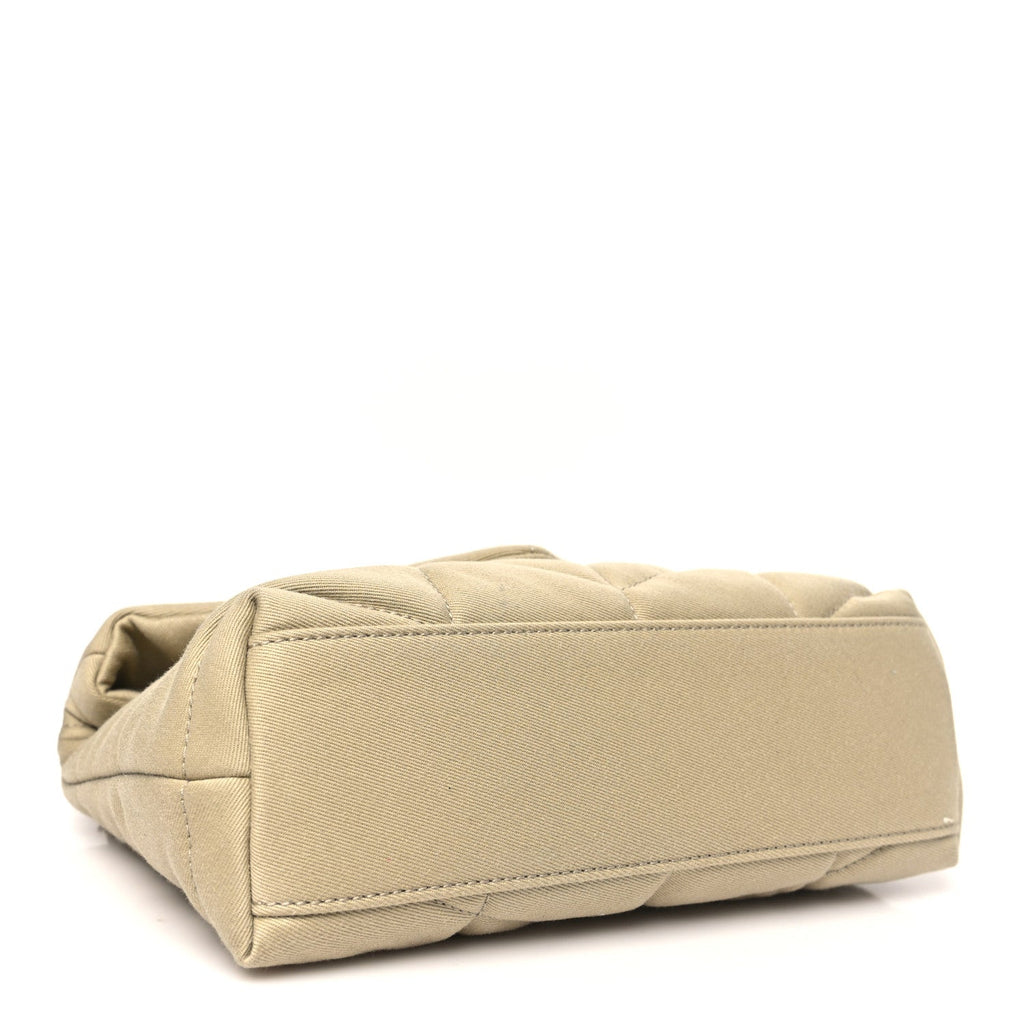 Canvas Quilted Toy Loulou Puffer Monogram Chain Satchel Cool Beige