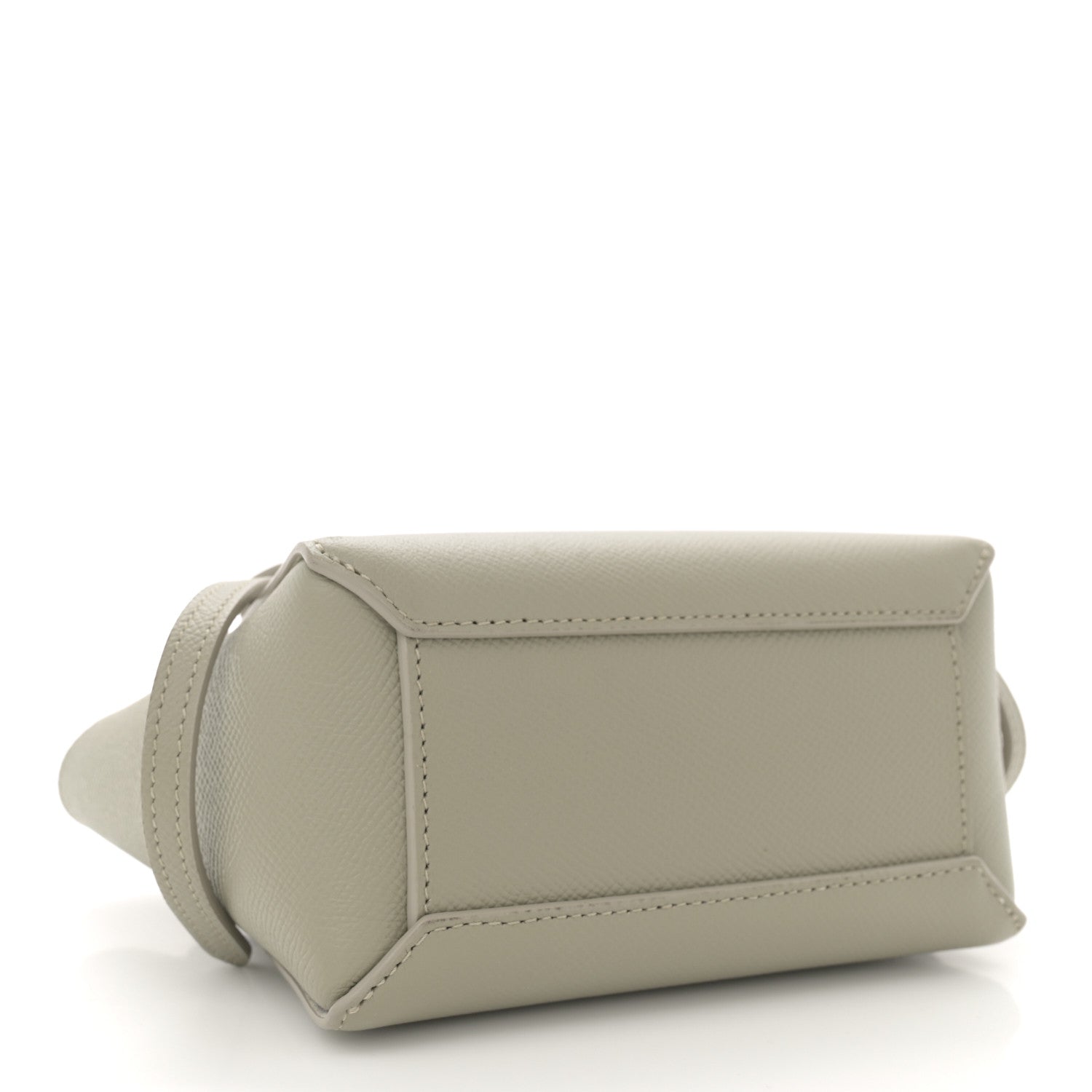 Grained Calfskin Pico Belt Bag Green Clay