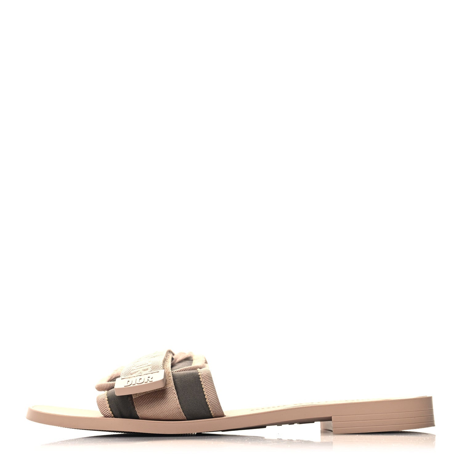 Canvas Nylon Camouflage Dior(e)volution Mule Slide Sandals 39 Nude
