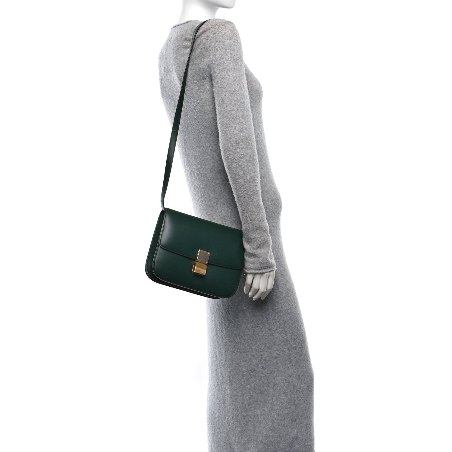 Box Calfskin Classic Box Medium Flap Bag Amazone