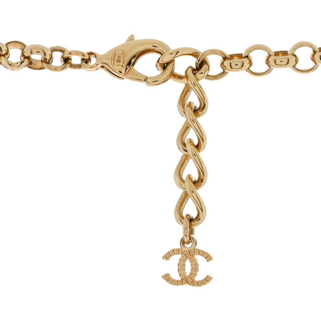 Pearl CC Necklace Gold