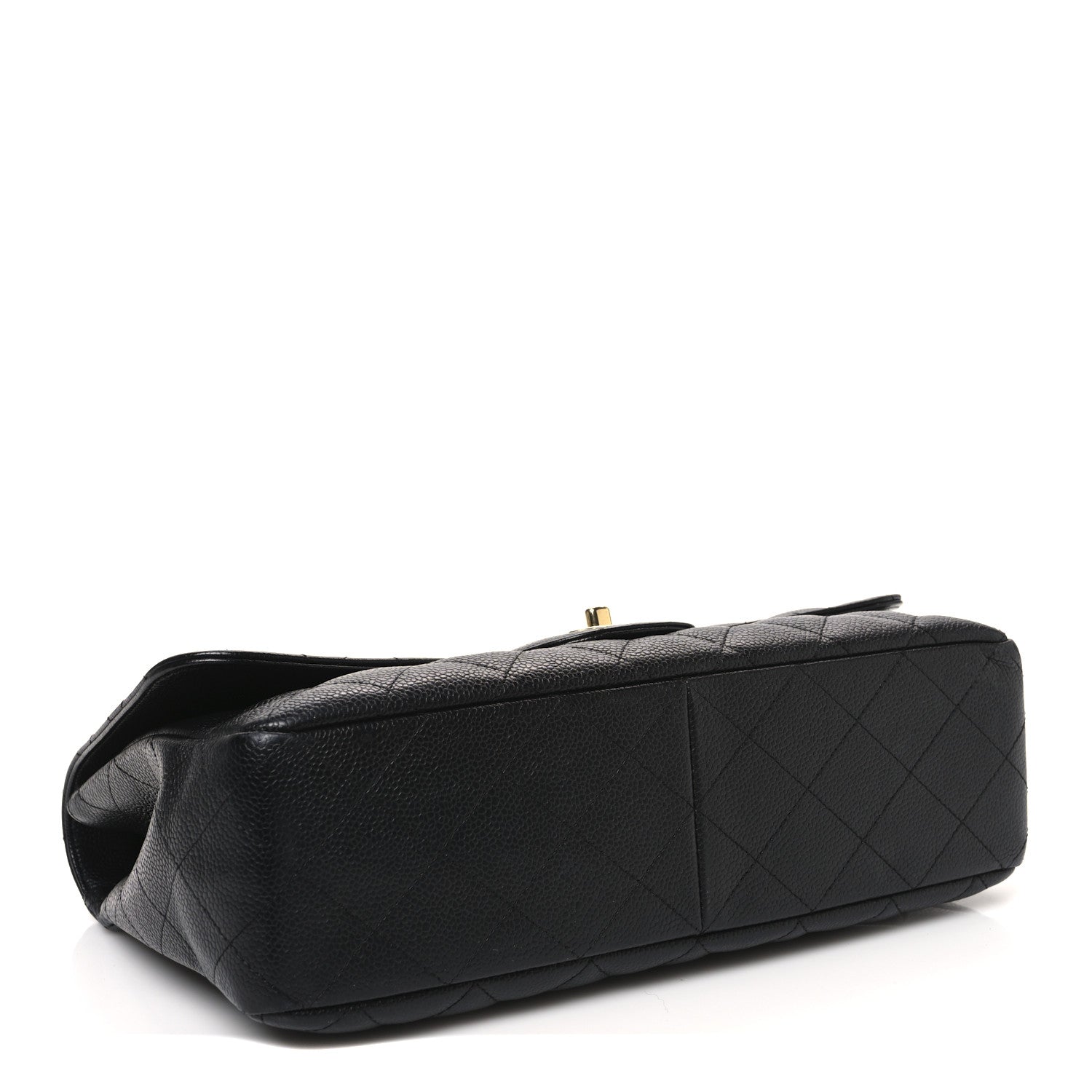 Caviar Quilted Jumbo Single Flap Black