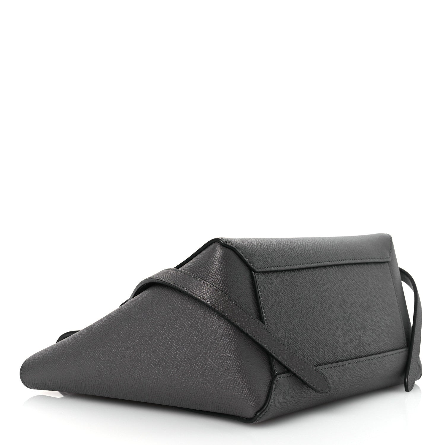 Grained Calfskin Micro Belt Bag Grey