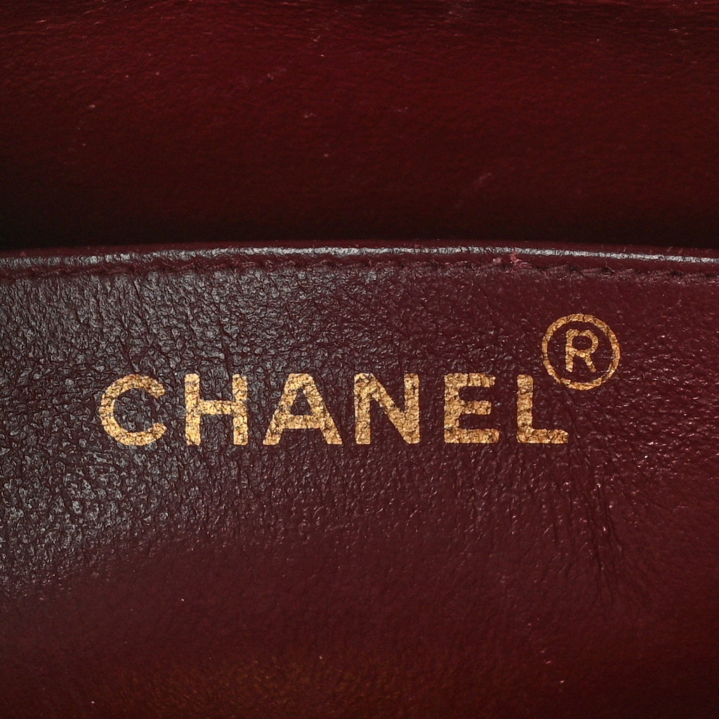 Lambskin Quilted Jumbo Single Flap Black