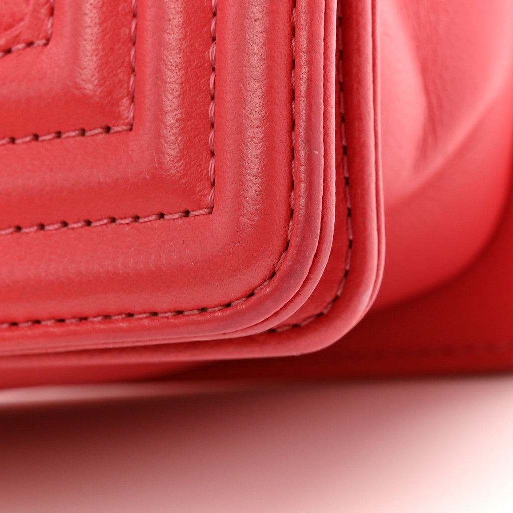 Caviar Quilted Small Boy Flap Pink