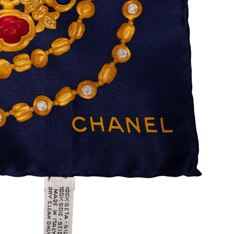 Chanel Jewelry Pattern Silk Scarf