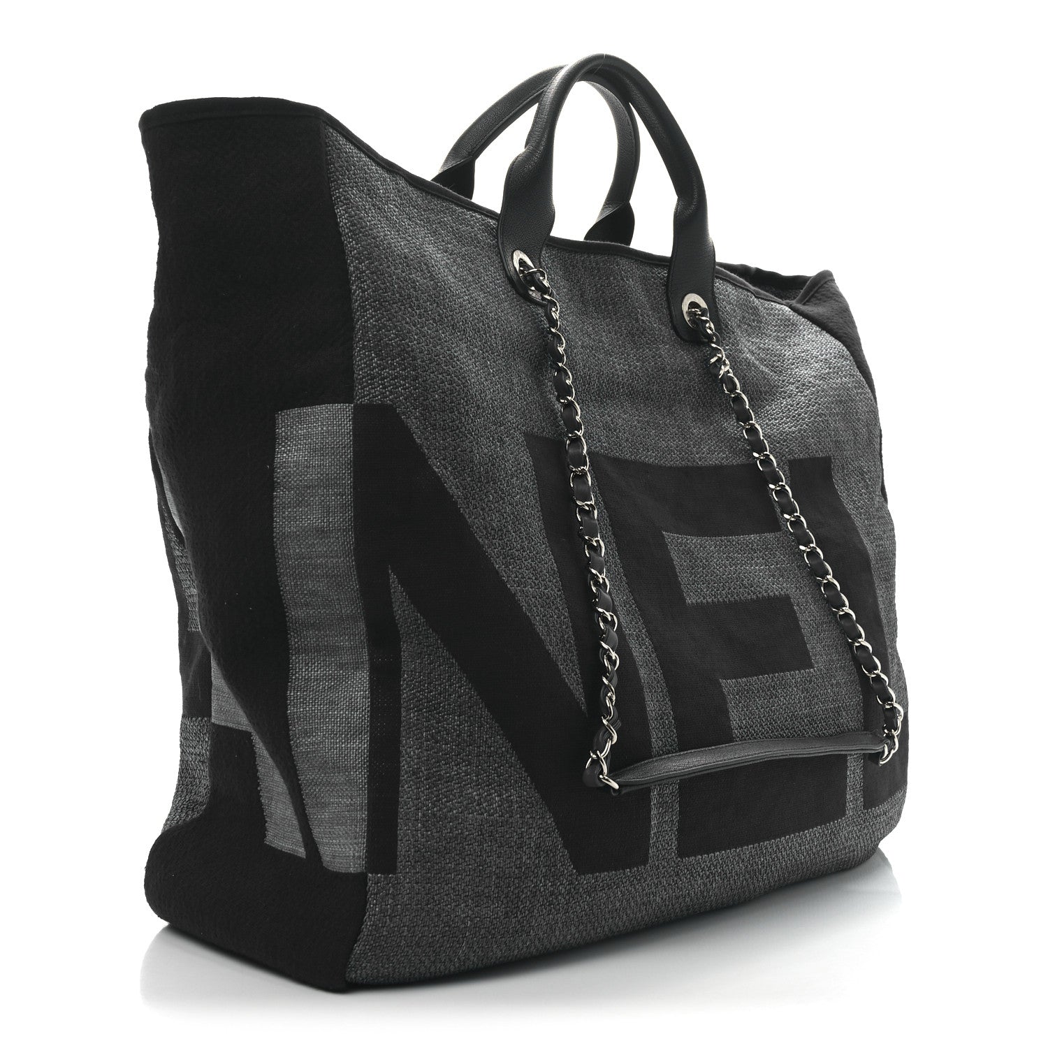 Canvas Large Maxi Shopping Tote Dark Blue