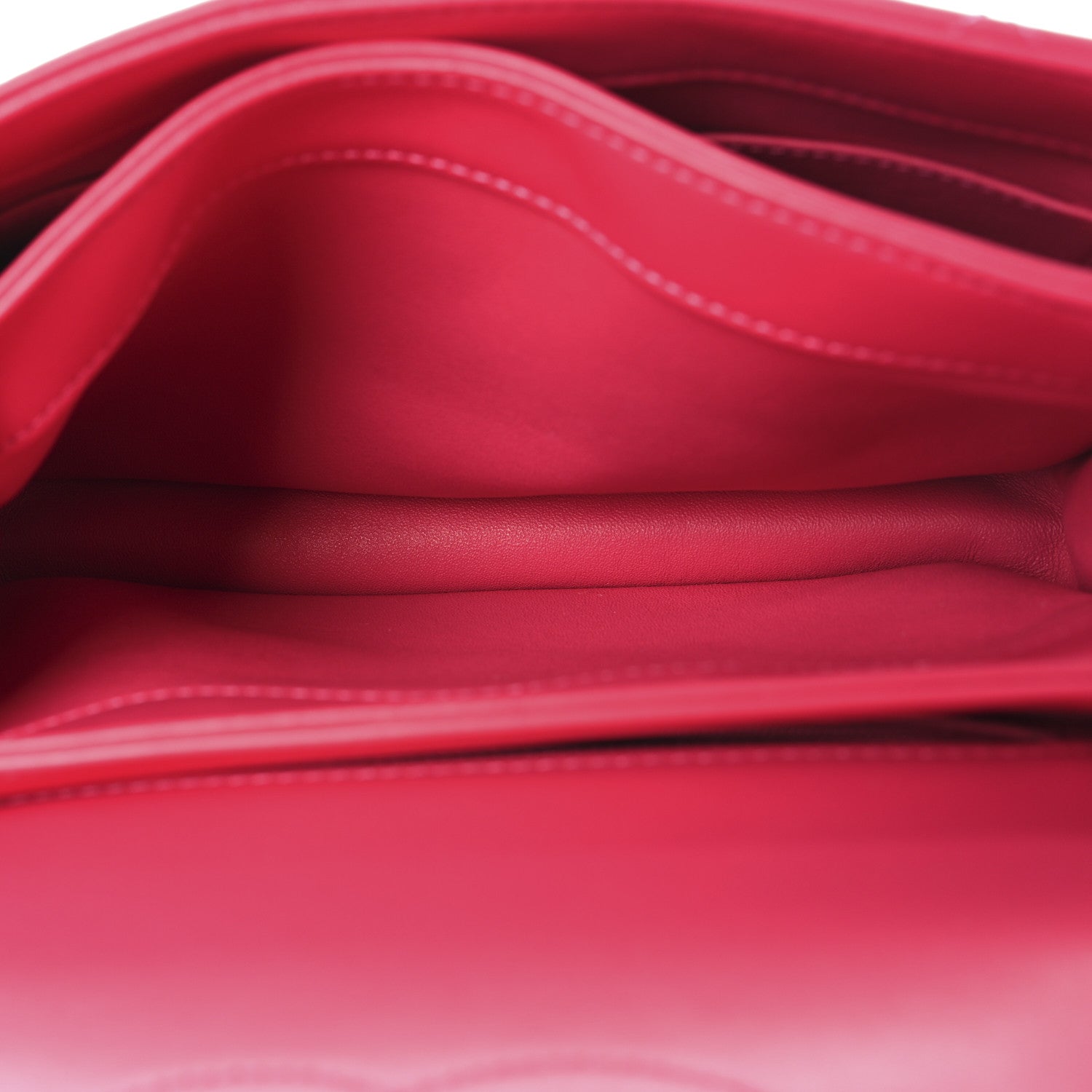 Lambskin Quilted Small Trendy CC Flap Dual Handle Bag Dark Pink
