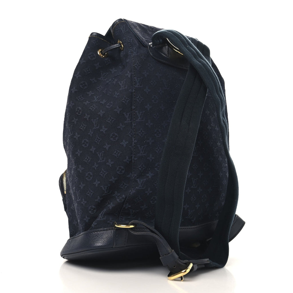 Mini Monogram Montsouris GM Backpack Blue