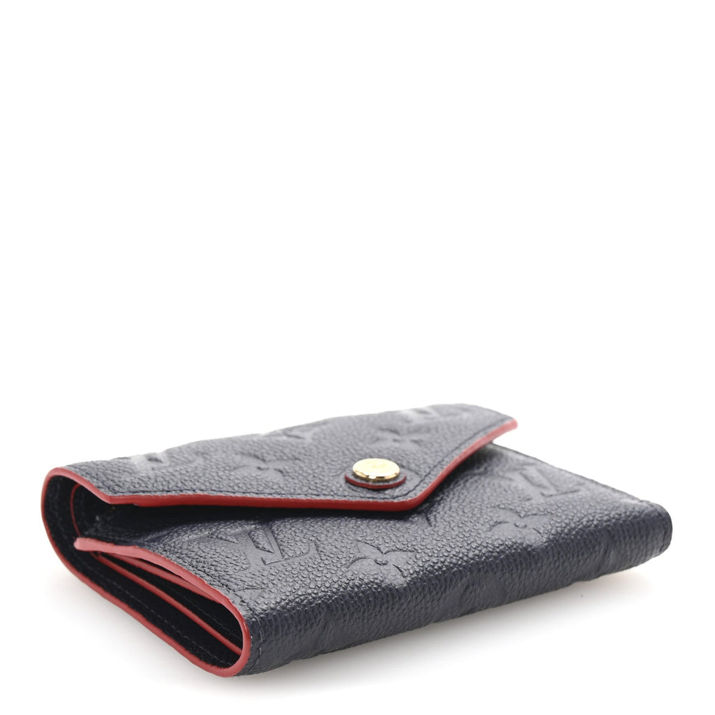 Empreinte Victorine Wallet Marine Rouge