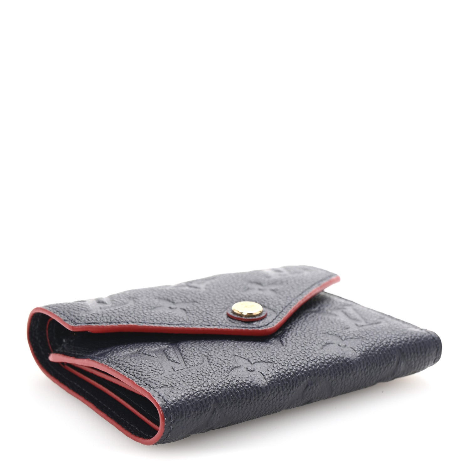 Empreinte Victorine Wallet Marine Rouge