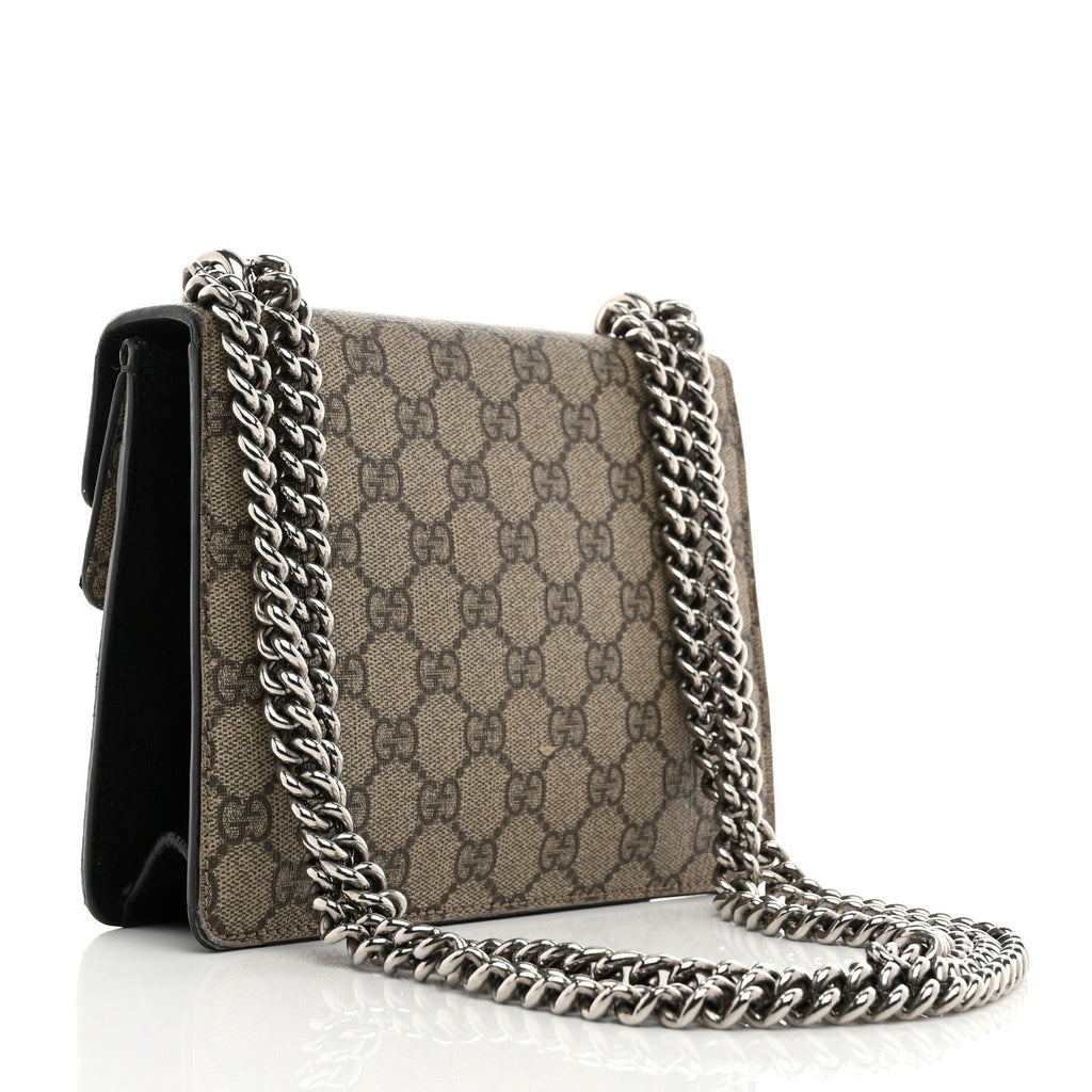 GG Supreme Monogram Mini Dionysus Shoulder Bag Black