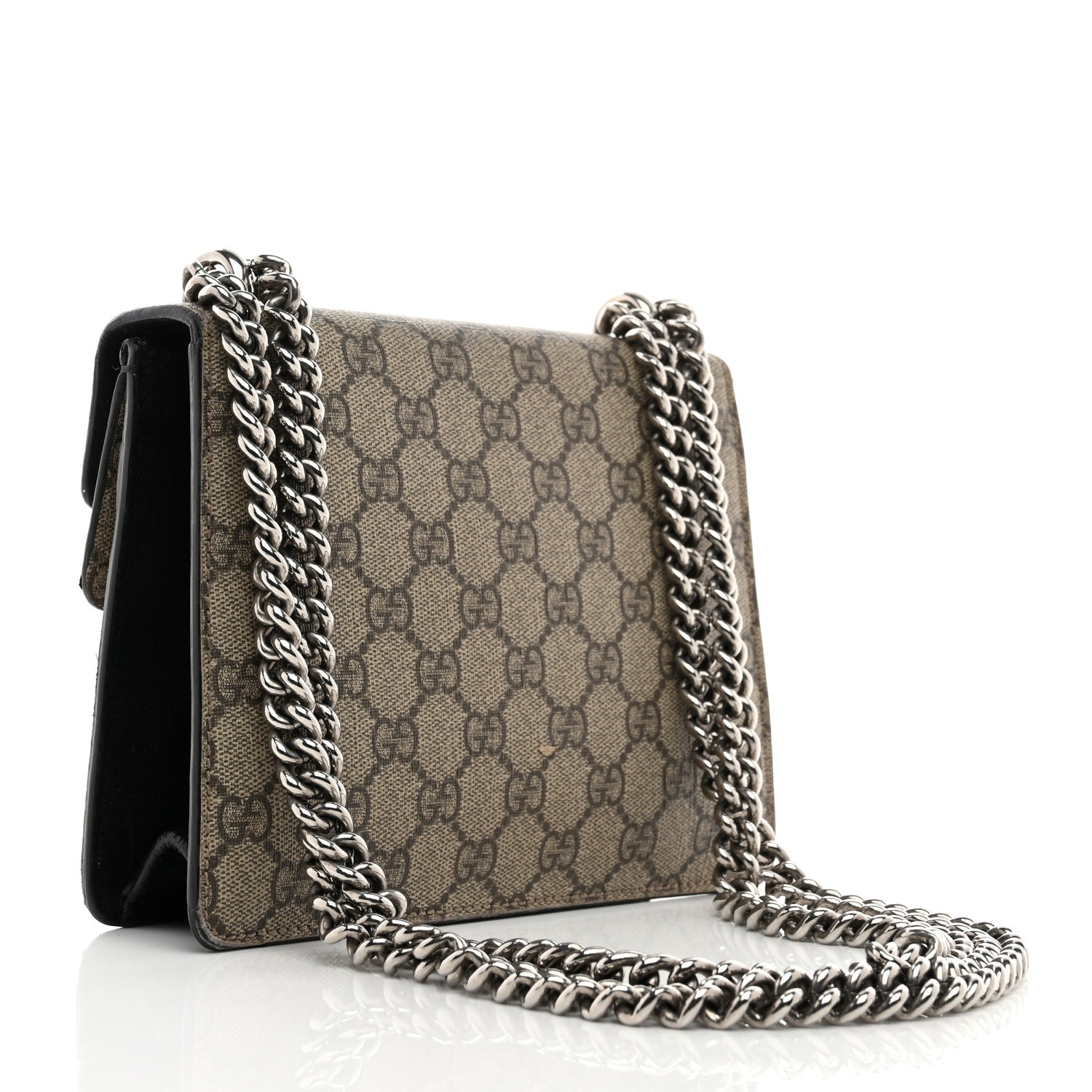 GG Supreme Monogram Mini Dionysus Shoulder Bag Black