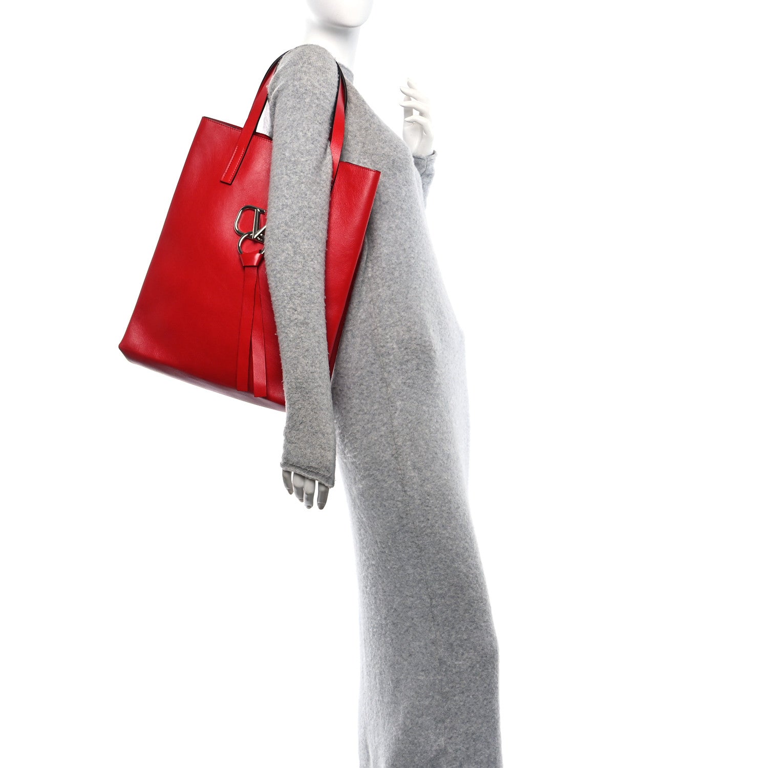 Smooth Calfskin VSling Tote Bag Rouge Pur