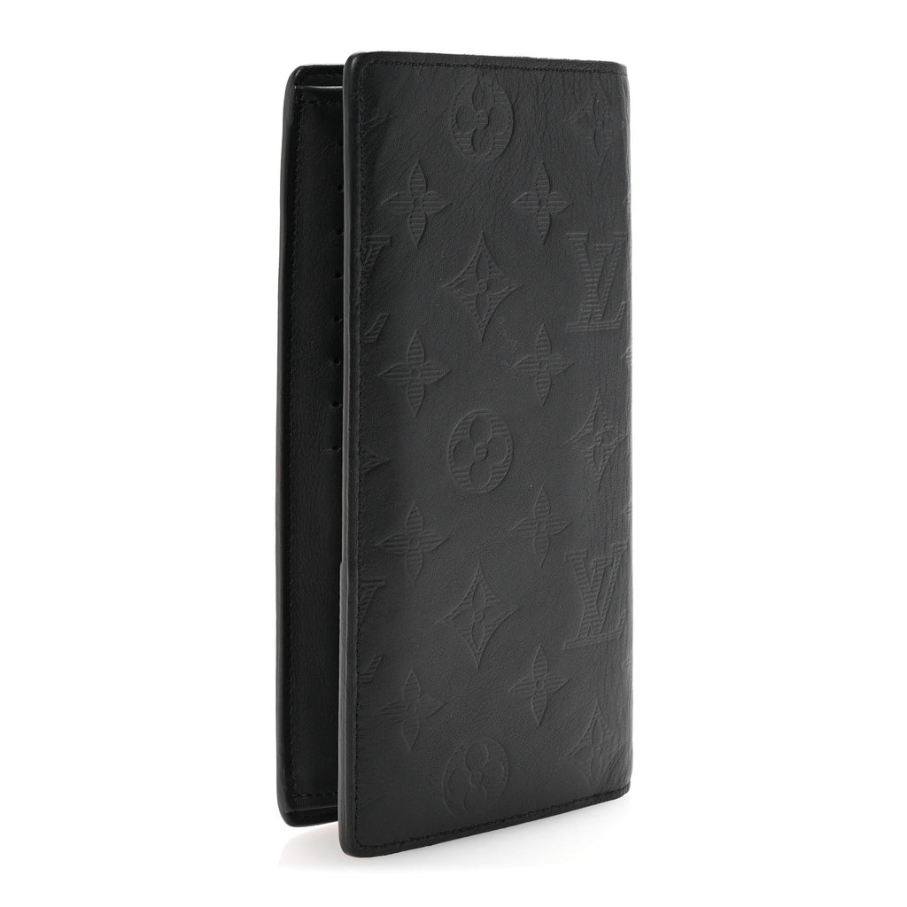 Calfskin Monogram Shadow Brazza Wallet Black