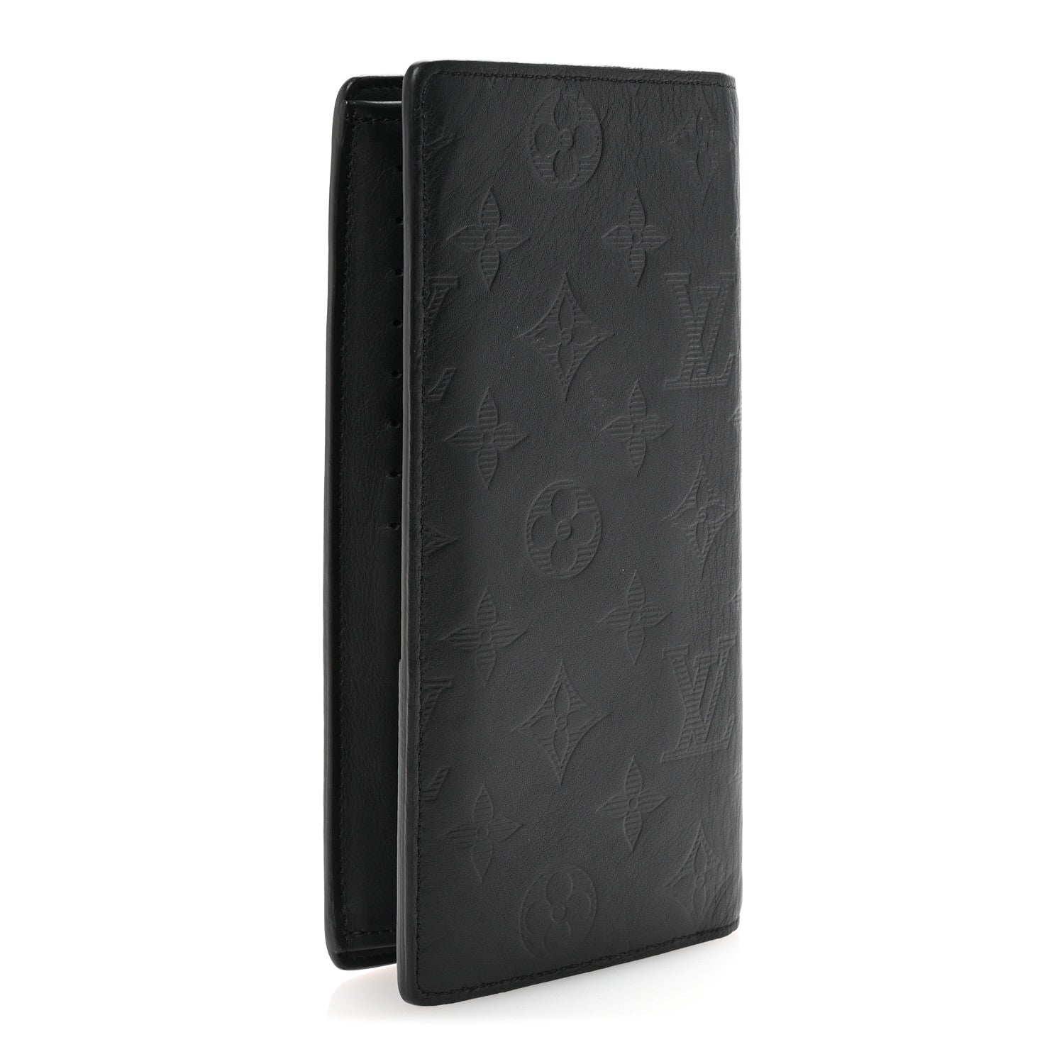 Calfskin Monogram Shadow Brazza Wallet Black
