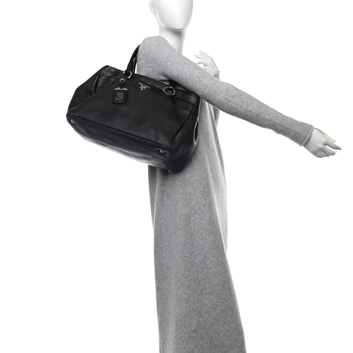 Vitello Daino Tote Black