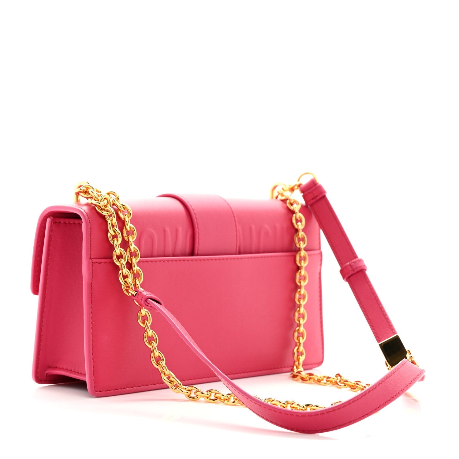 Grained Calfskin 30 Montaigne East West Chain Flap Bag Passion Pink