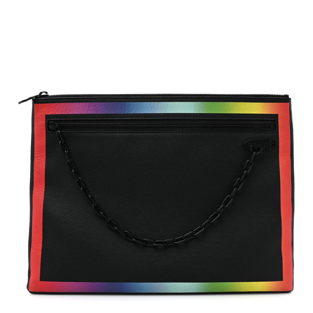 Taiga Rainbow Pochette A4 Black